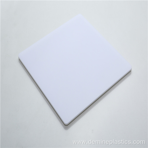 Hard plastic solid polycarbonate screen panel white